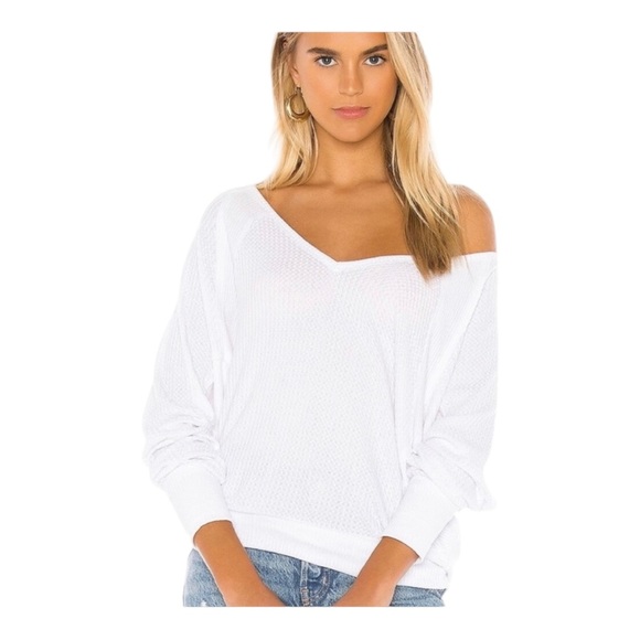 Nwt Free People Santa Clara Thermal / Alabaster - Picture 2 of 7